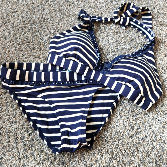 Boden Swim Boden Navy Striped Bikini Poshmark